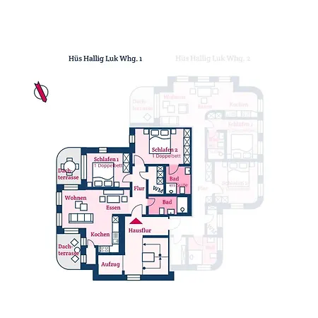 Apartment Hüs Hallig Luk 1